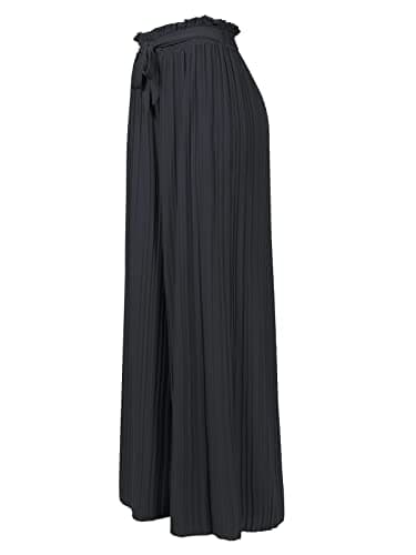 Olivia Women's Ribbon Tie Chiffon Palazzo Pants