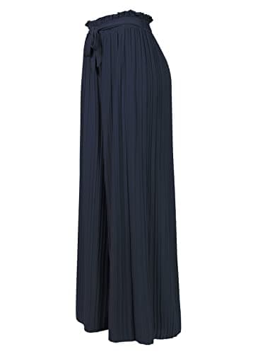 Olivia Women's Ribbon Tie Chiffon Palazzo Pants