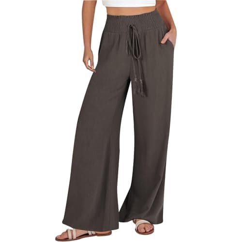 Flowy Wide Leg Palazzo Pants for Women