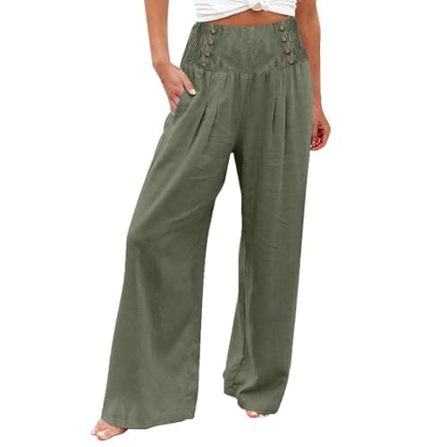 Flowy Wide Leg Palazzo Pants for Women