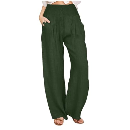 Women's Relaxed Fit Linen Pants