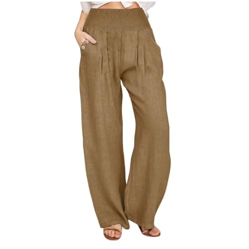 Women's Relaxed Fit Linen Pants