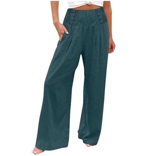 Flowy Wide Leg Palazzo Pants for Women