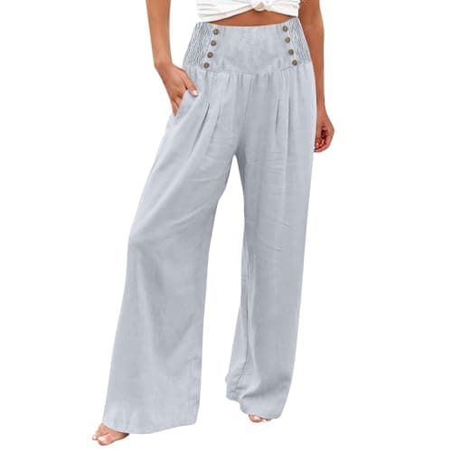 Flowy Wide Leg Palazzo Pants for Women