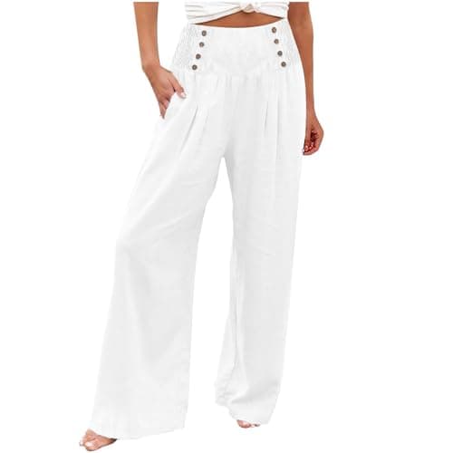 Flowy Wide Leg Palazzo Pants for Women