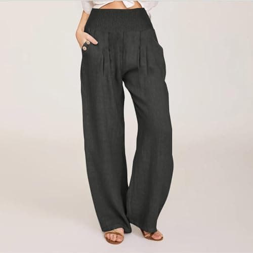 Women's Relaxed Fit Linen Pants