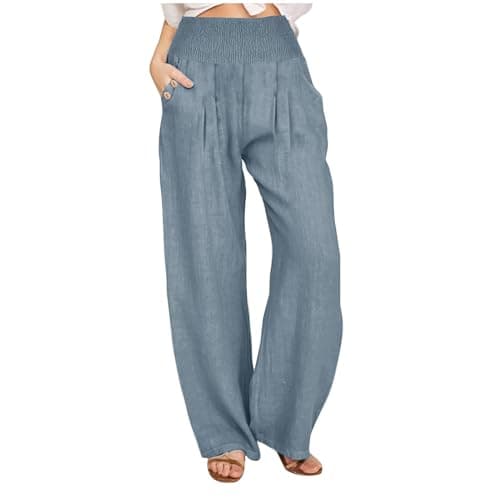 Women's Relaxed Fit Linen Pants