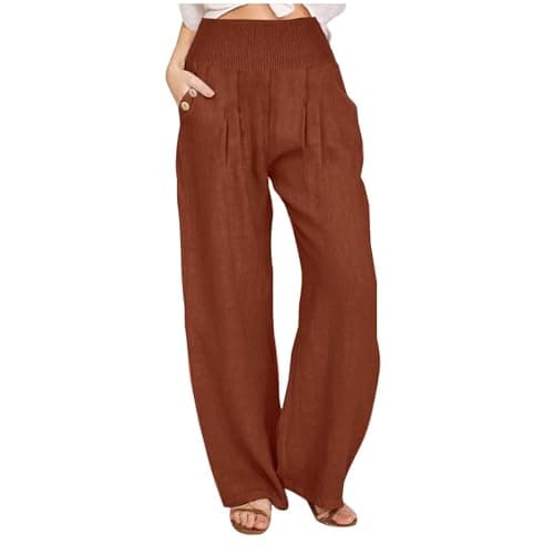 Women's Relaxed Fit Linen Pants