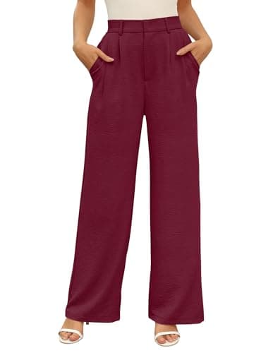 Angerella Women's Wide Leg Business Casual Trousers