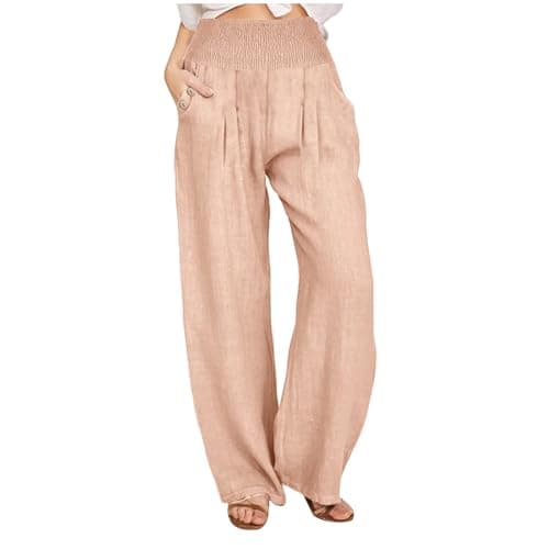 Women's Relaxed Fit Linen Pants