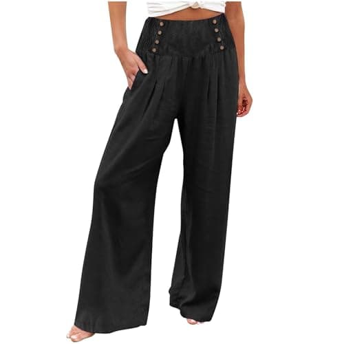 Flowy Wide Leg Palazzo Pants for Women