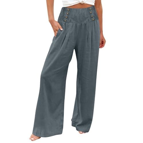 Flowy Wide Leg Palazzo Pants for Women