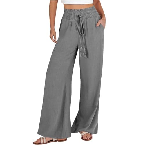 Flowy Wide Leg Palazzo Pants for Women
