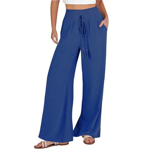 Flowy Wide Leg Palazzo Pants for Women