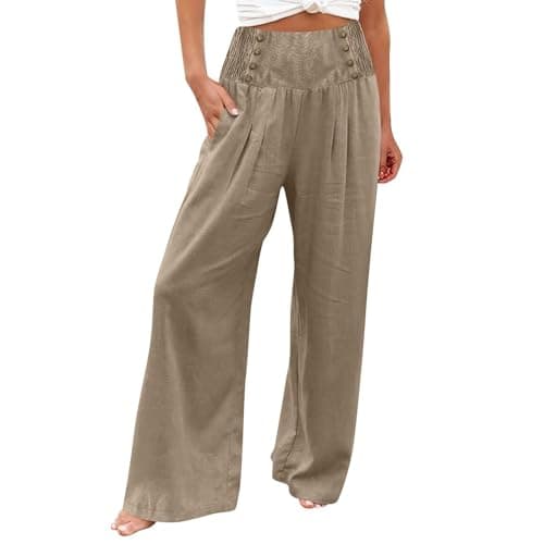 Flowy Wide Leg Palazzo Pants for Women
