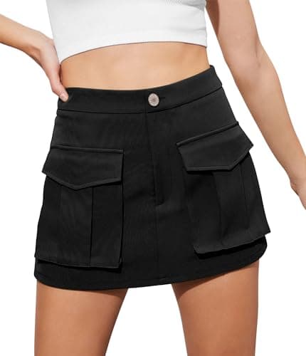 Angerella Denim Mini Cargo Skirt for Women