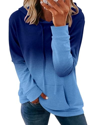 Women's Casual Tie Dye & Floral Print Hoodie Sweatshirt