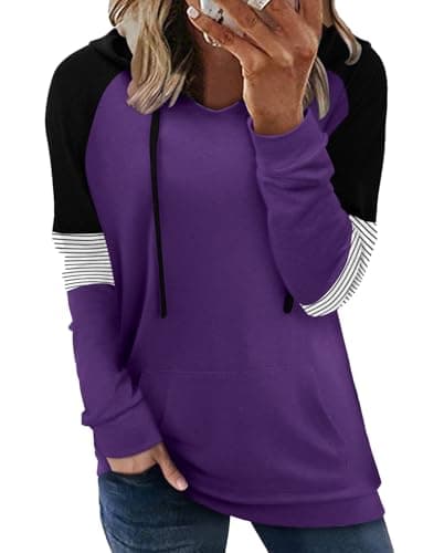 Women's Casual Tie Dye & Floral Print Hoodie Sweatshirt