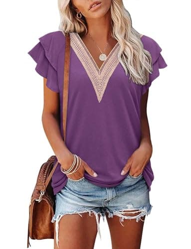 Angerella Floral Print Blouses for Women
