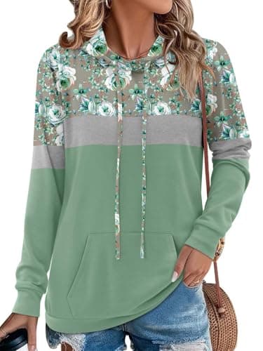 Women's Camo Leopard Print Hoodie Sweatshirt