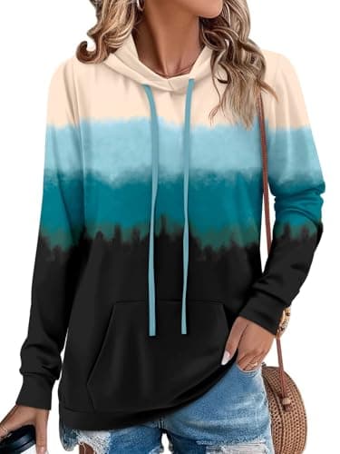 Women's Camo Leopard Print Hoodie Sweatshirt