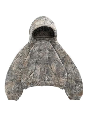 Leopard Print Hoodies Oversized Camo Cheetah Pullover for Women