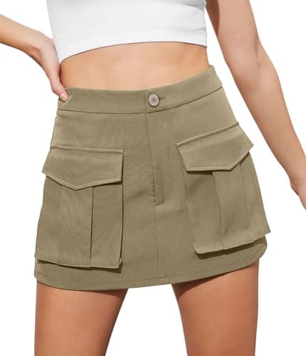 Angerella Denim Mini Cargo Skirt for Women