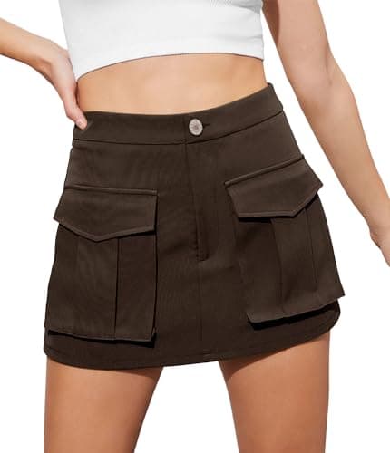 Angerella Denim Mini Cargo Skirt for Women