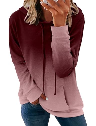 Women's Casual Tie Dye & Floral Print Hoodie Sweatshirt