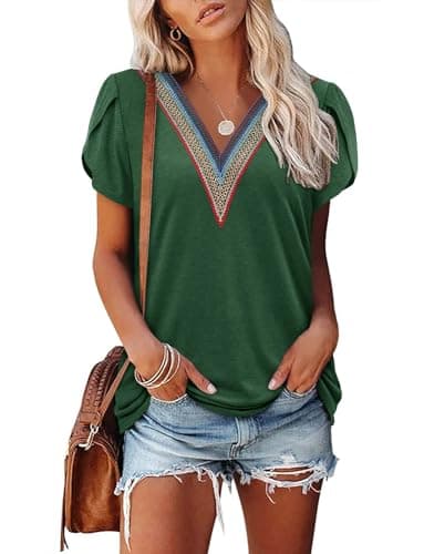 Angerella Floral Print Blouses for Women