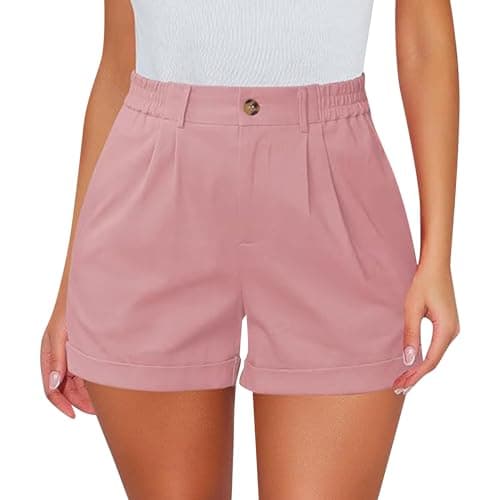 Shusuen Women's Casual Stretch Shorts