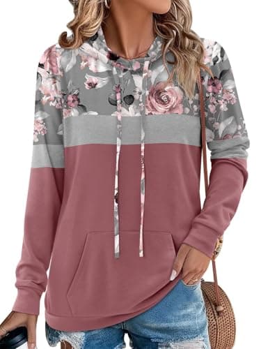 Women's Camo Leopard Print Hoodie Sweatshirt