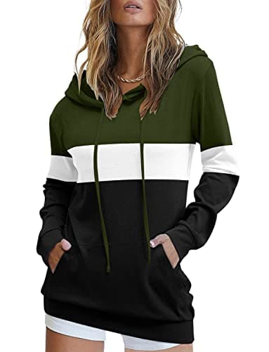 Women's Casual Tie Dye & Floral Print Hoodie Sweatshirt