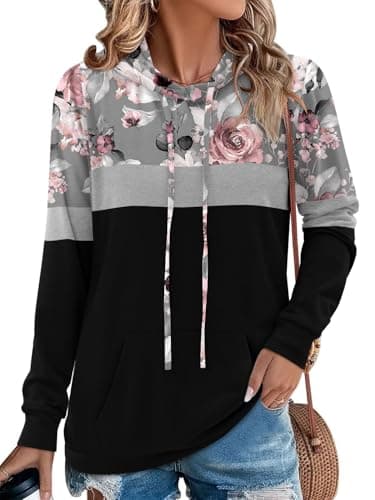 Women's Camo Leopard Print Hoodie Sweatshirt