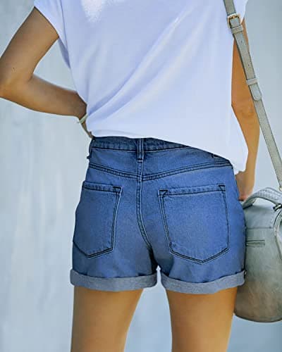 Women's Angerella Ripped Denim Shorts