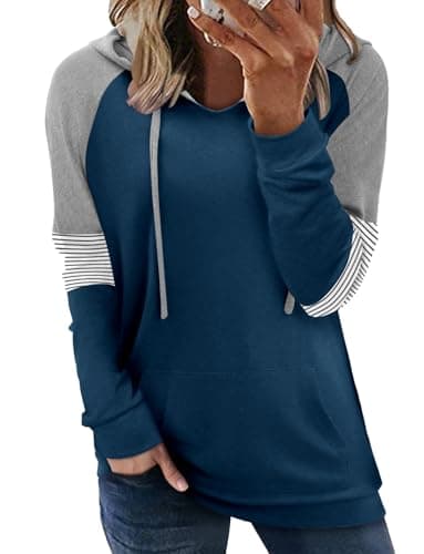 Women's Casual Tie Dye & Floral Print Hoodie Sweatshirt
