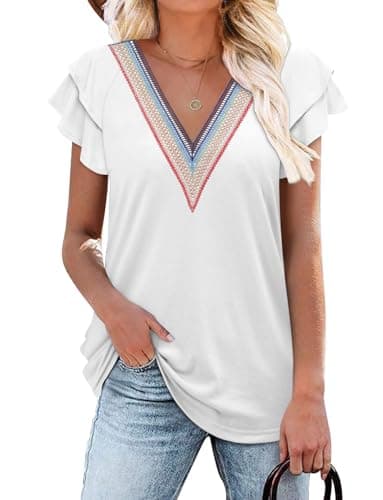 Angerella Floral Print Blouses for Women