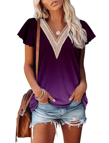 Angerella Floral Print Blouses for Women