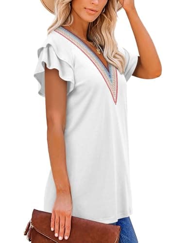 Angerella Floral Print Blouses for Women