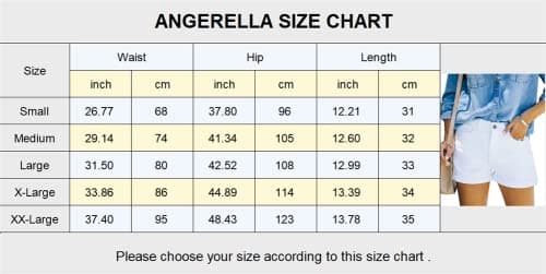Women's Angerella Ripped Denim Shorts