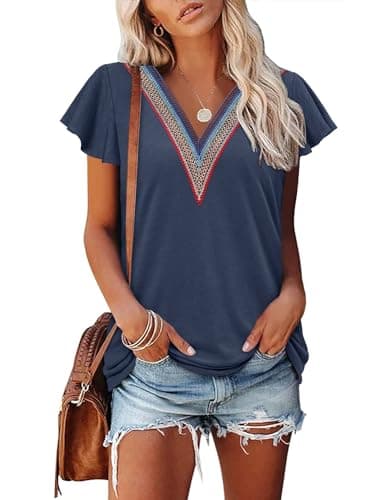 Angerella Floral Print Blouses for Women