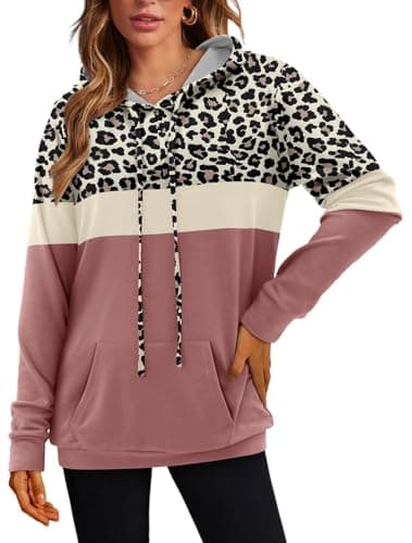 Women's Tie Dye and Floral Print Hoodie Sweatshirt