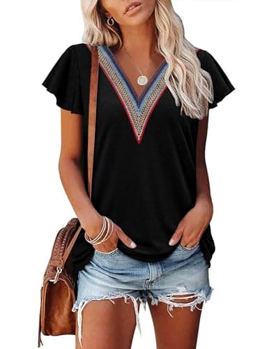 Angerella Floral Print Blouses for Women