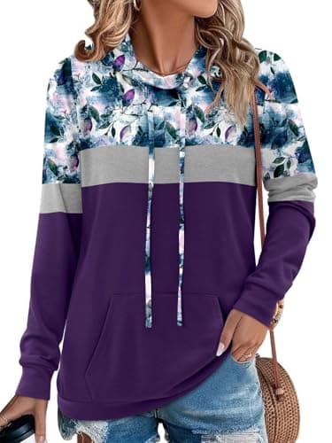 Women's Camo Leopard Print Hoodie Sweatshirt