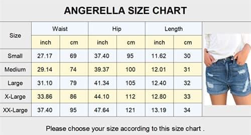 Angerella Denim Shorts for Women