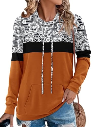 Women's Camo Leopard Print Hoodie Sweatshirt