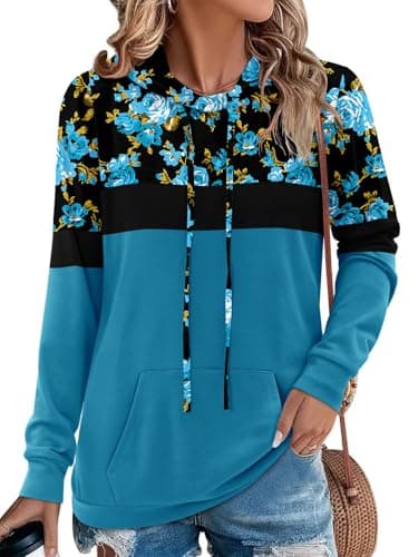 Women's Camo Leopard Print Hoodie Sweatshirt