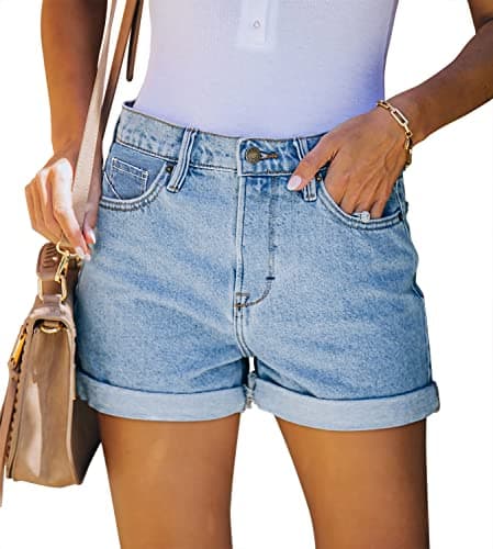 Women's Distressed Denim Shorts