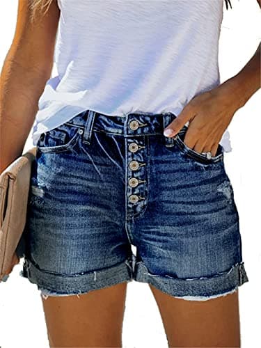 Women's Angerella Ripped Denim Shorts