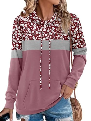 Women's Camo Leopard Print Hoodie Sweatshirt